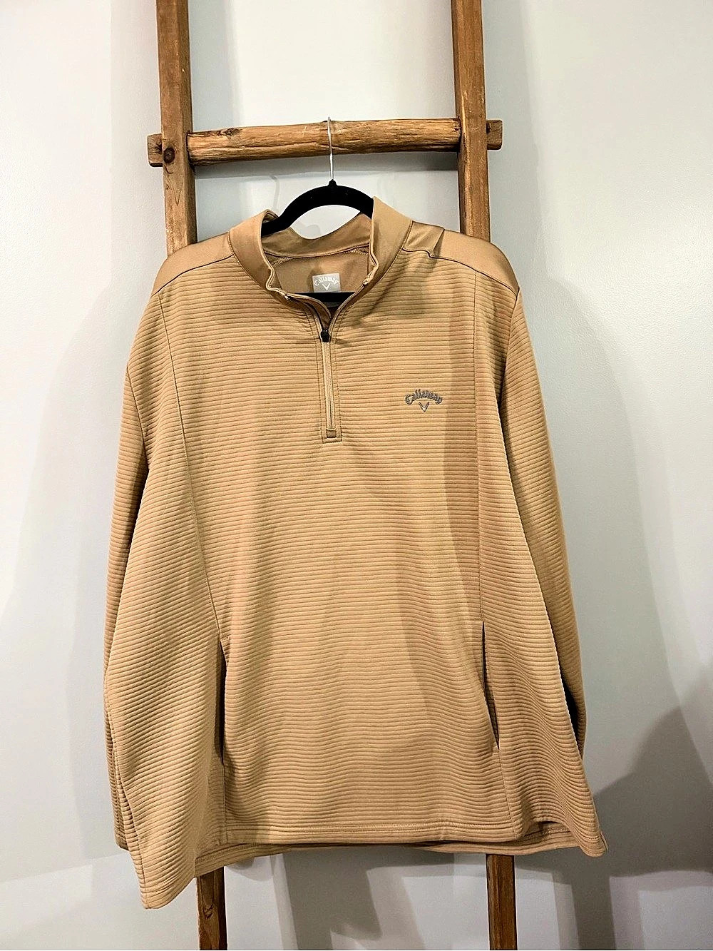 Callaway Opti-Dri Textured Quarter Zip Pullover Men's XXL
